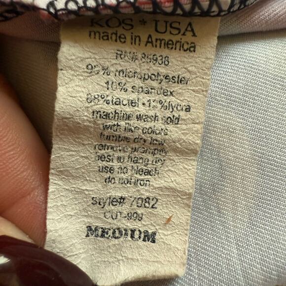 KOS USA Buddha Graphic Angel Wings Racerback Athletic Tank Top M Tattoo Art Y2K - Picture 7 of 7